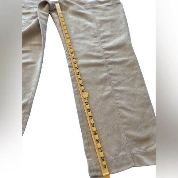 Banana Republic Factory Women’s Pants Size 18 Vegan Suede Straight Stone NWT - Picture 11 of 16